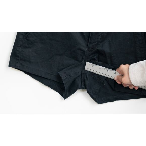 Express Mid Rise Shortie Shorts Women Size 4 Black Chino Casual Summer - Picture 4 of 6